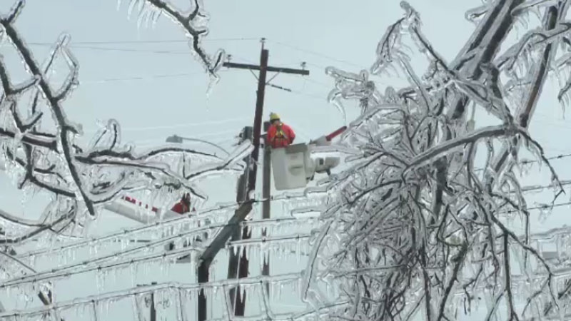 Nova Scotia Power says crews are out in full force in an effort to restore power.
