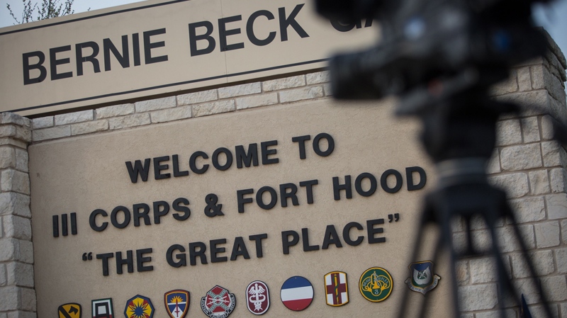 Fort Hood military base entrance