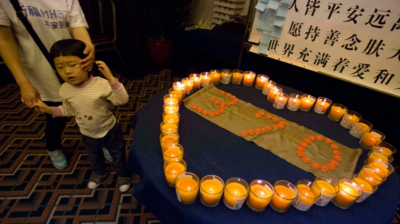Relatives of MH370 passengers in Beijing