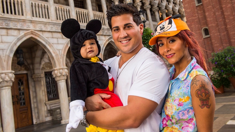 Snooki with Jionni LaValle and their son Lorenzo
