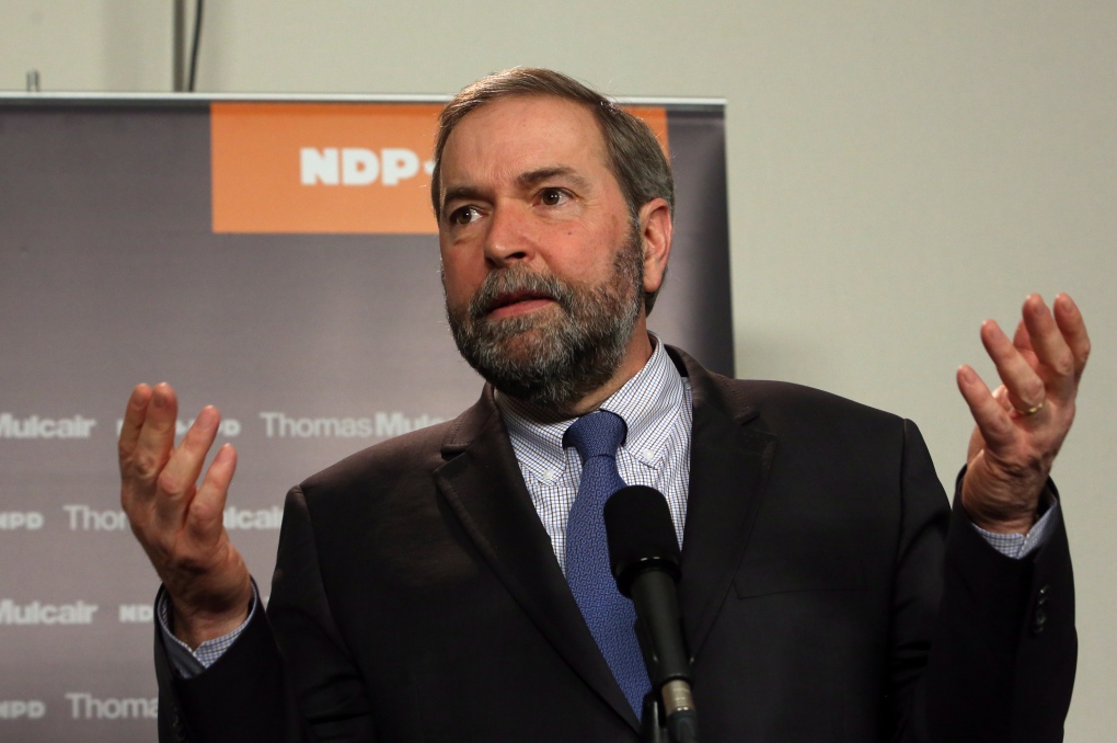 NDP Leader Tom Mulcair Quebec election