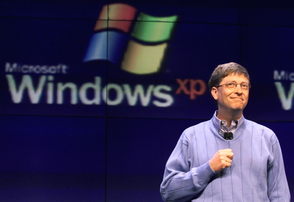Bill Gates addresses media 