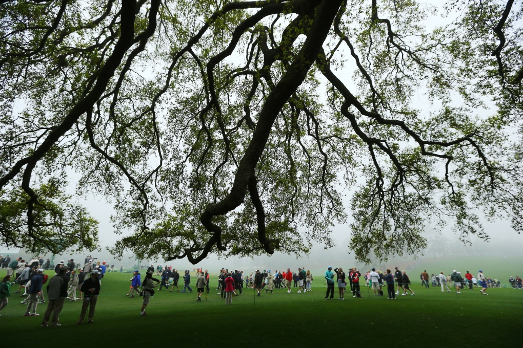Masters golf tournament rained out on Day One