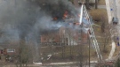A fire broke out inside a residential home in Bowmanville, Ont. on Tuesday, April 8, 2014. 