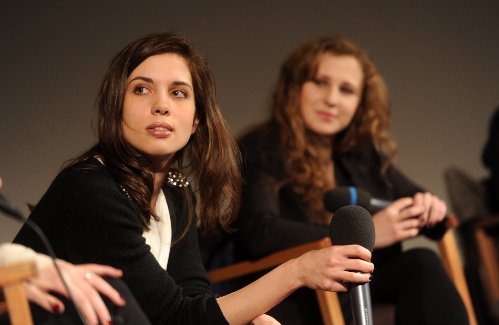 Pussy Riot members at press conference