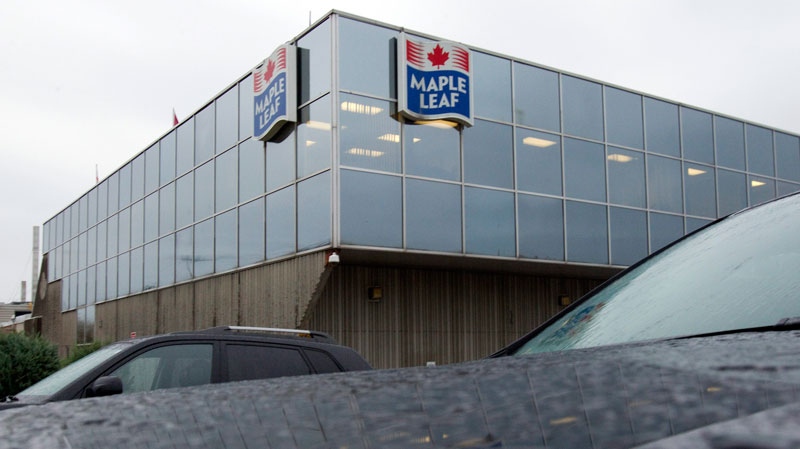 A Maple Leaf Foods plant in Toronto is shown on Wednesday Oct. 19, 2011.  (Frank Gunn / THE CANADIAN PRESS)