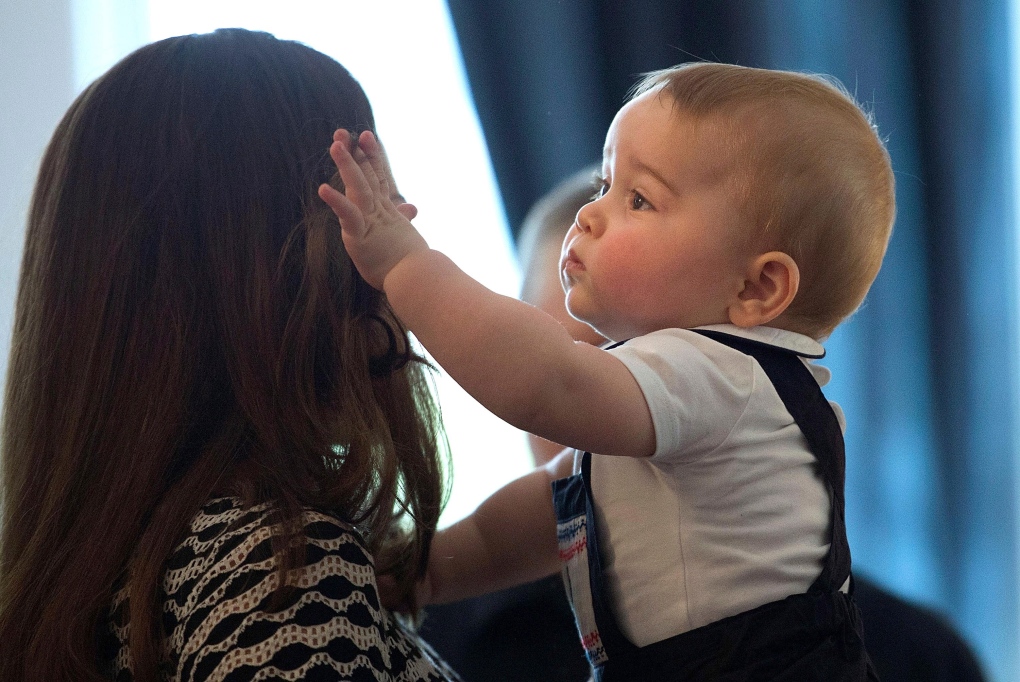Duchess of Cambridge holds Prince George