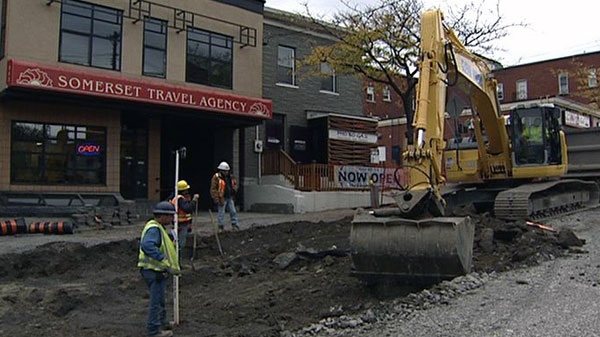 Construction along Somerset Street has prompted business owners to ask the city for a tax break. Wednesday, October 19, 2011.