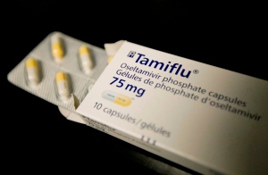 In this file photo, a box of Tamiflu is seen in a Toronto health clinic. (Darren Calabrese / THE CANADIAN PRESS)