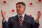 Ontario's Finance Minister Charles Sousa delivers a speech to business leaders in Toronto on Thursday April 3, 2014. (Chris Young / THE CANADIAN PRESS)