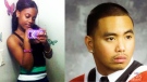 Shyanne Charles, left, Joshua Yasay, right, were killed in a shooting outside a community housing complex on Danzig Street in Toronto, Ont., July 2012. 

