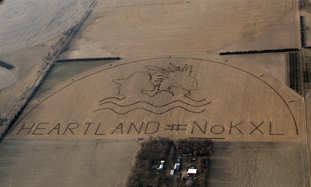 Crop art voices protest over Keystone XL