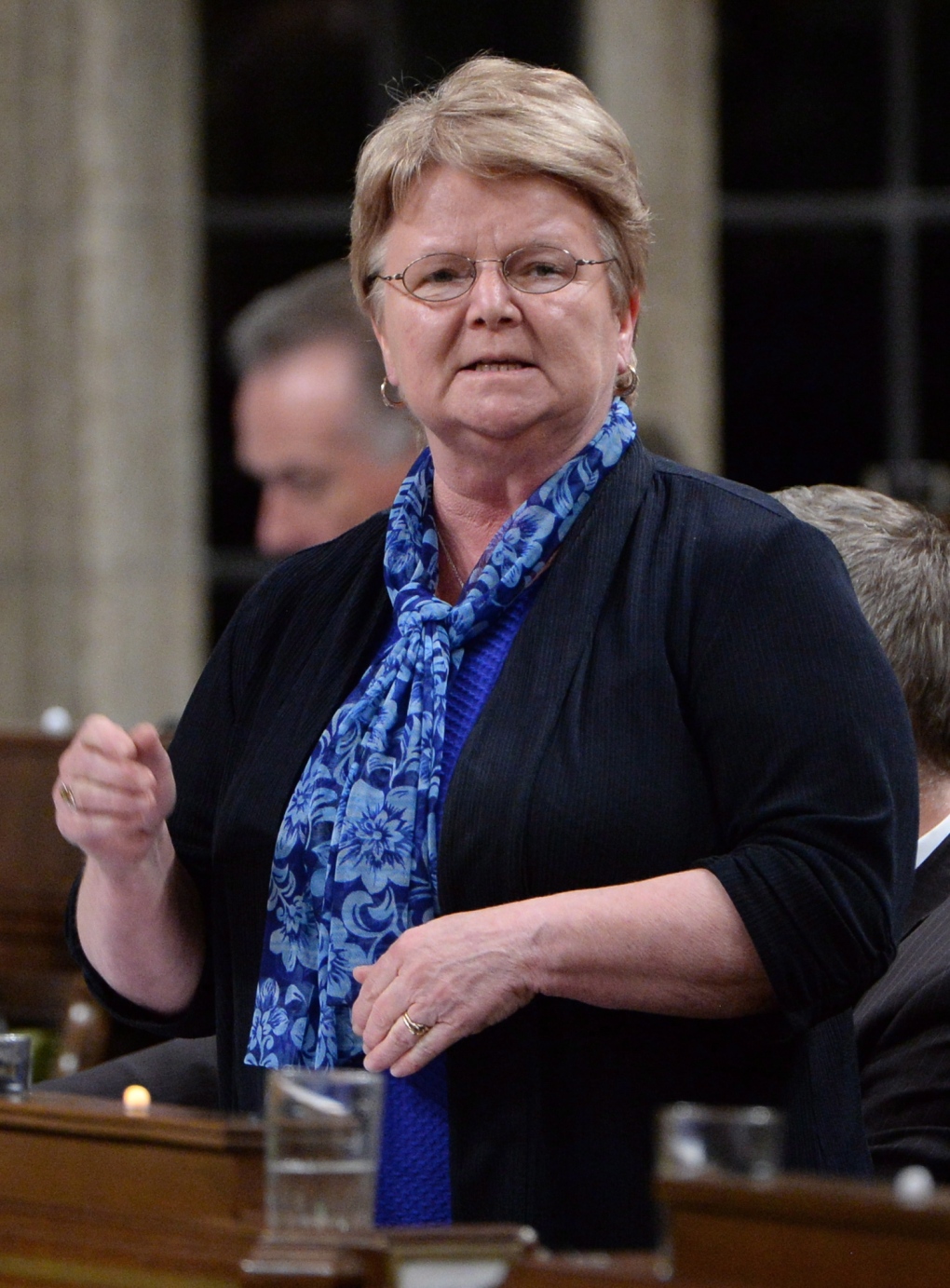 Fisheries Minister Gail Shea speaks in the House