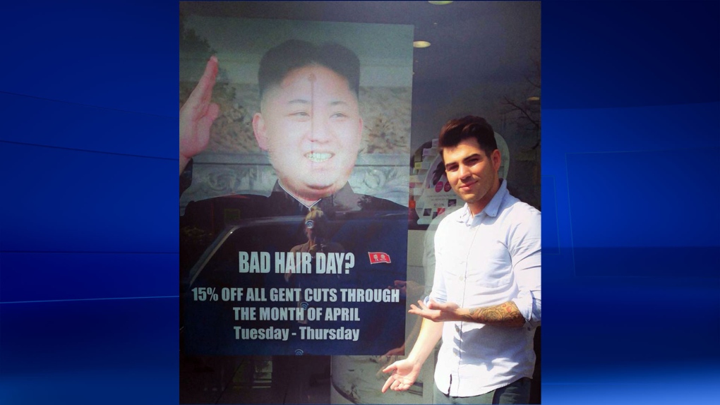 Kim Jong Un's 'Bad Hair Day' poster