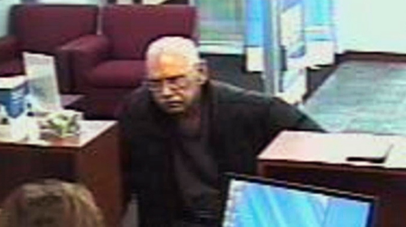 Walter Unbehaun during a bank robbery