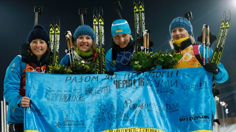 Ukrainian Olympians in Sochi, Russia