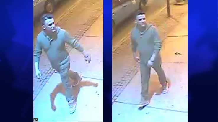 London police have released images taken from surveillance video of a suspect sought in connection with an assault on Thursday, April 3, 2014.
