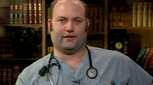 Dr. Caillin Langmann, a medical researcher studying at McMaster University, appears on CTV's National Affairs, on Wednesday, Oct. 25, 2011. 
