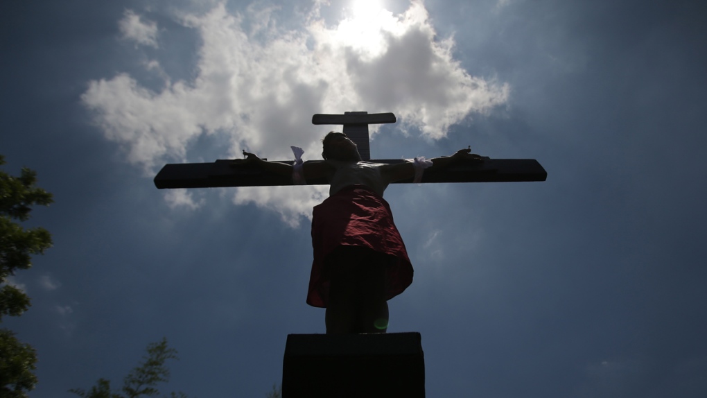 Crucifixion in Santa Lucia village, Philippines