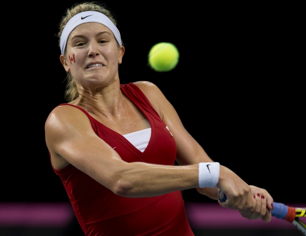 Eugenie Bouchard beats Slovakia player at Fed Cup