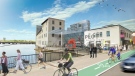 An artist's depiction of the proposed development on Chaudiere Island on the Ottawa River. (Windmill/Dream)