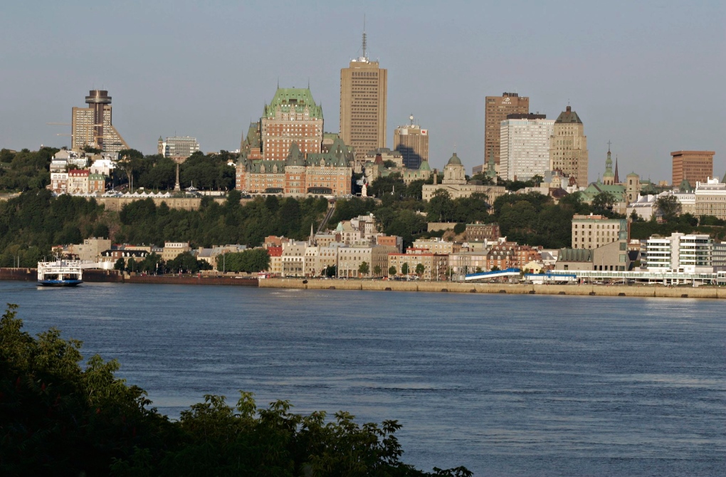 The skyline of Quebec City