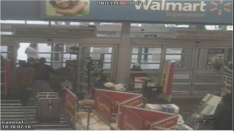 Essex OPP released video of three suspects believed to be responsible for theft of items at a Leamington Wal-Mart.