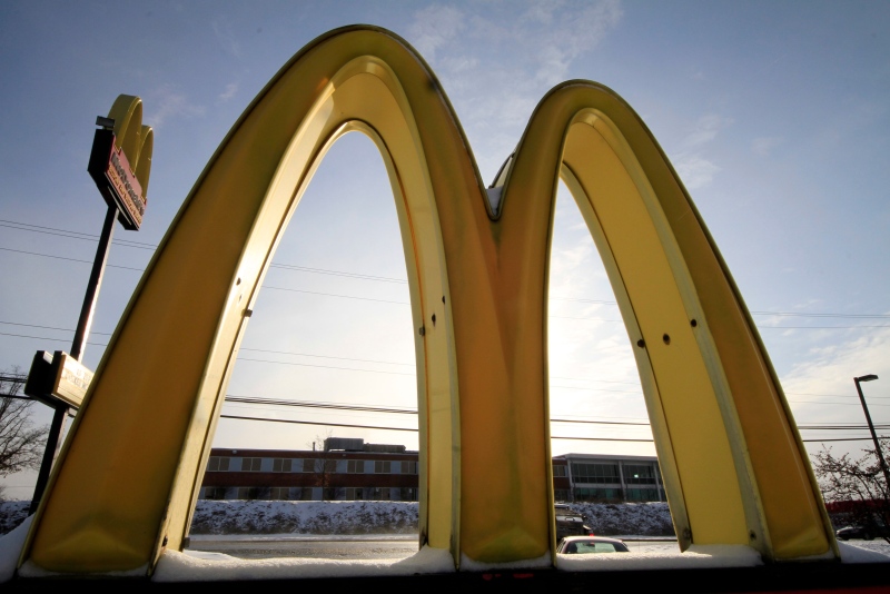 A McDonald's restaurant is shown in Robinson Township, Pa., on Jan. 20, 2014. (AP / Gene J. Puskar)