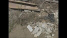 Construction debris is seen dumped in a vacant lot on Whetherfield Sreet in northwest London, Ont. on Wednesday, April 23, 2014. (Celine Moreau / CTV London)