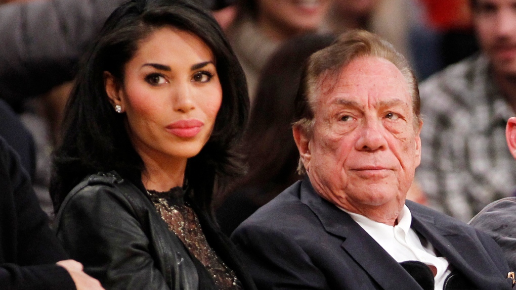 V. Stiviano with Donald Sterling