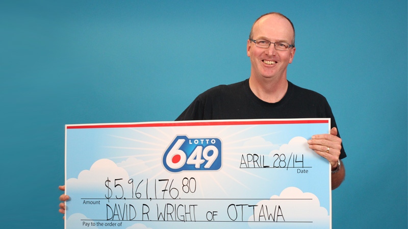 Ottawa lotto winner David Wright.