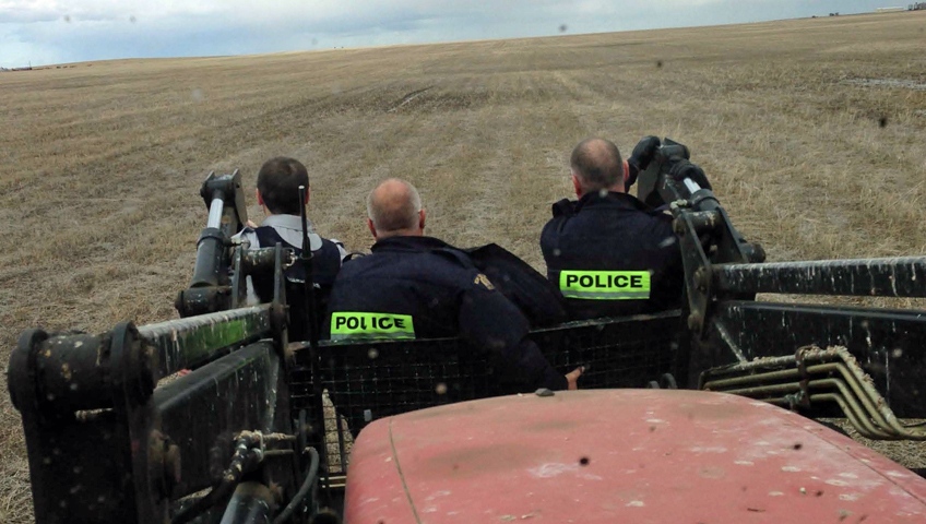 RCMP tractor ride