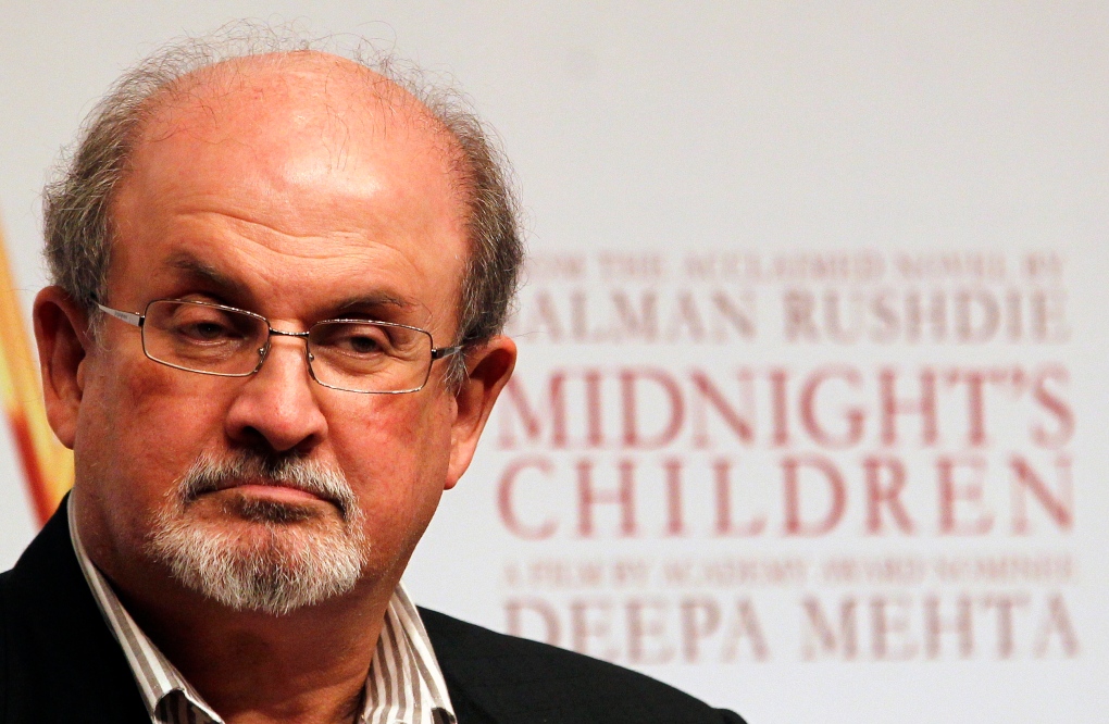 Salman Rushdie attends freedom of expression gala