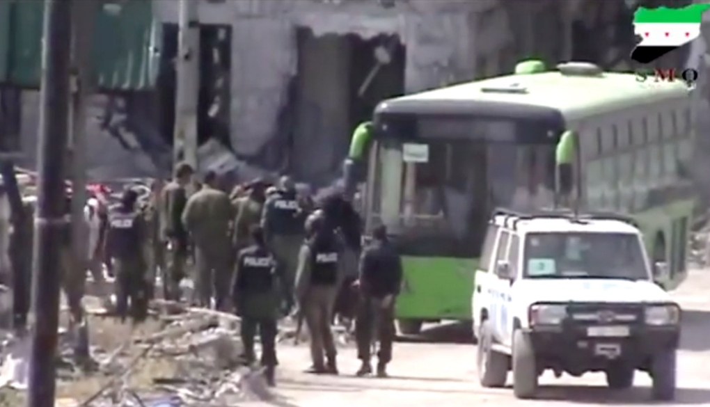 Rebels evacuate last bastions in Homs, Syria