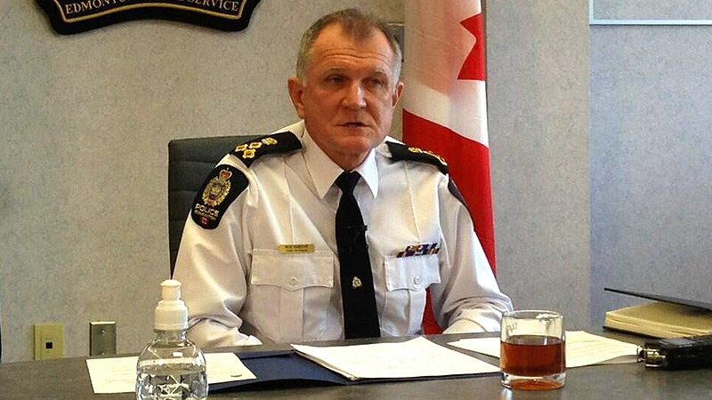 Edmonton police chief Rod Knecht
