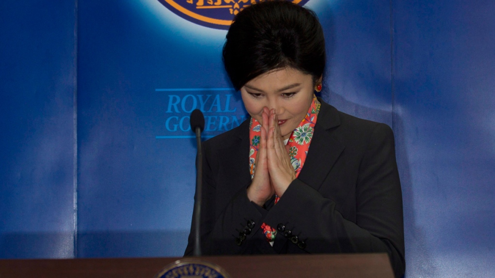 Yingluck Shinawatra in Bangkok, Thailand