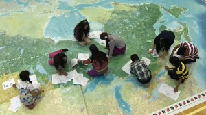 The children can walk from coast-to-coast and study the provinces, territories and capitals of Canada.