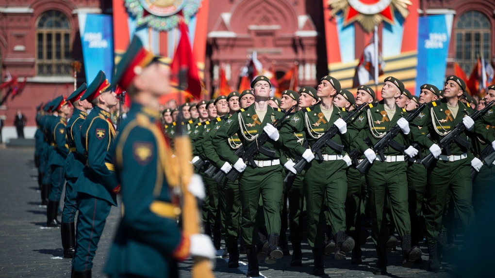 Victory Day Parade in Red Square in Moscow