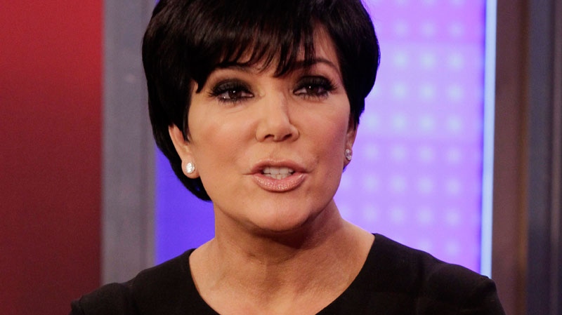 Kris Jenner, mother of TV personality Kim Kardashian, is interviewed in New York Thursday, Nov. 3, 2011. (AP / Richard Drew)
