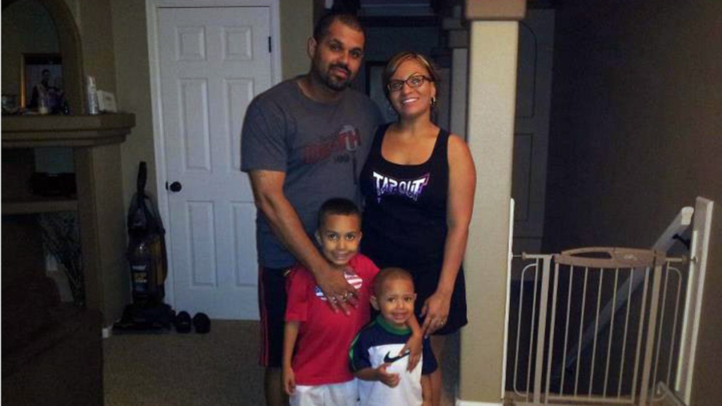 Rene Lima Marin with his family
