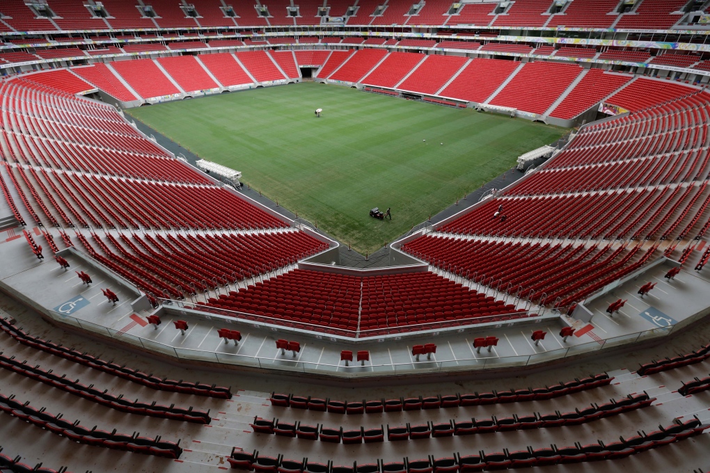 Mane Garrincha World Cup stadium in Brazil
