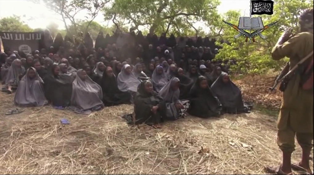 Kinapped Nigerian girls Boko Haram video