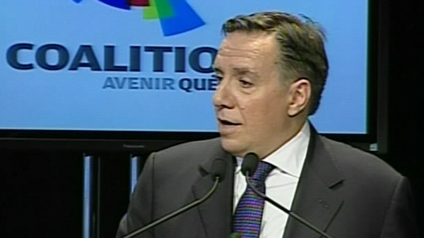 Francois Legault, in Quebec City to launch the Coalition Avenir Quebec (Nov. 14, 2011)