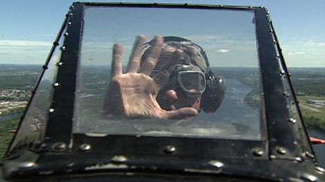 Greg Reynolds makes a living by taking people on tours of Ottawa in his biplane.
