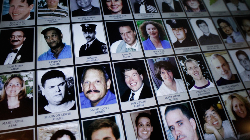 Images of victims of the attacks of Sept. 11, 2001