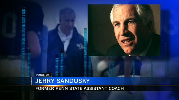 Former Penn State assistant coach Jerry Sandusky speaks with NBC's Bob Costas in a phone interview.