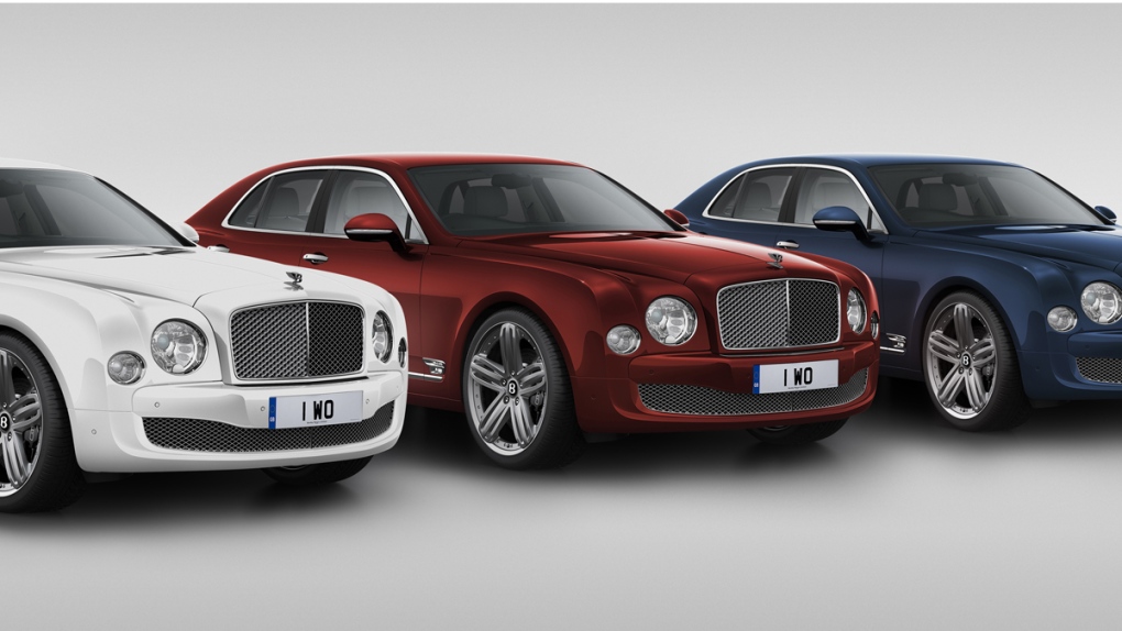 Bentley Mulsanne in 3 colours
