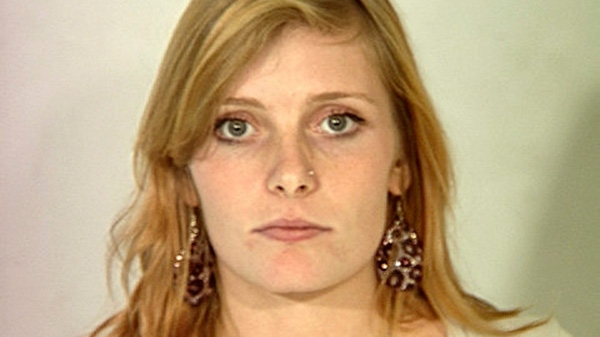 This booking photo provided by the Las Vegas Metropolitan Police Department shows Mariah Laci Yeater, Sunday, Dec. 12, 2010 . Yeater, who claims pop star Justin Bieber fathered her 3-month-old son and filed a paternity suit against him, has a court date in Las Vegas on allegations she slapped an ex-boyfriend. (Las Vegas Metropolitan Police Department)