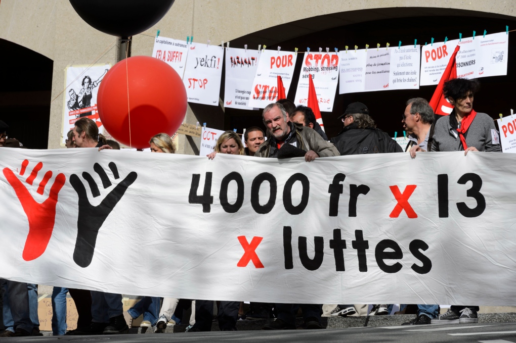 Swiss to vote on raising minimum wage