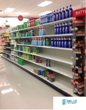 Target empty shelves